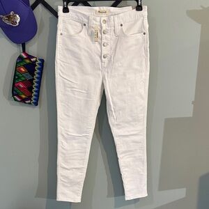 Madewell Women's White High-Rise Jeans